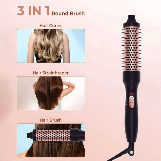 32mm Heated Curling Brush – Volumizing & Smooth Hair Styler