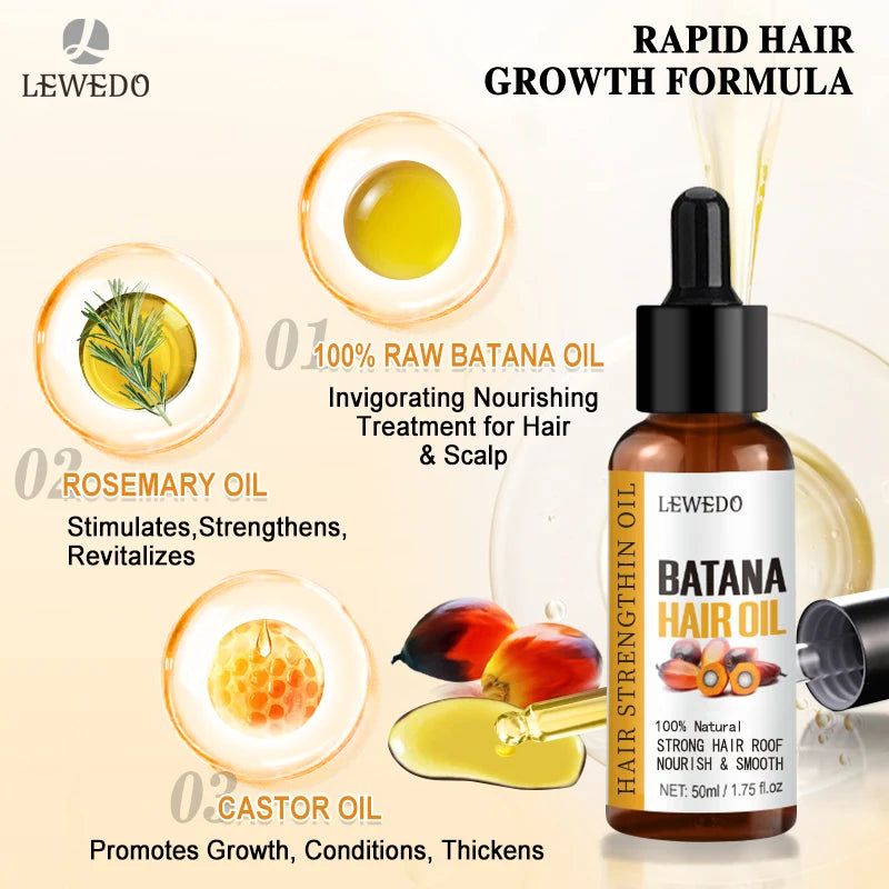 Batana Hair Growth Serum – Faster Growth, Stronger Roots & Zero Hair Fall