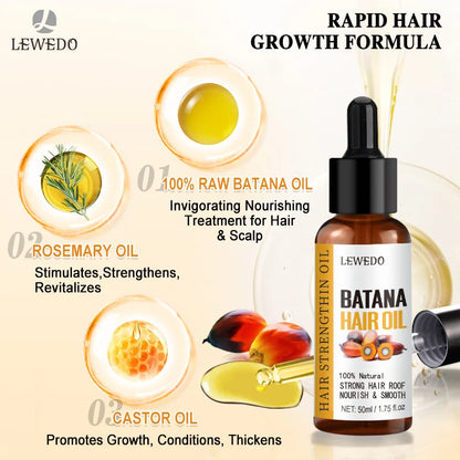 Batana Hair Growth Serum – Faster Growth, Stronger Roots & Zero Hair Fall