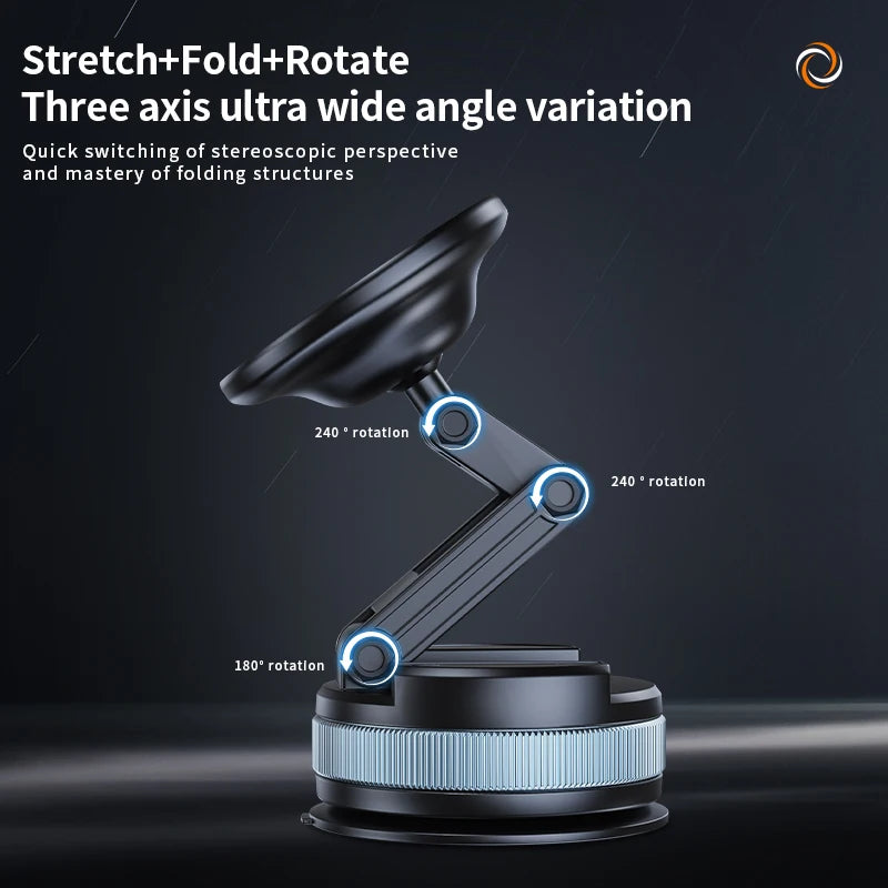 Magnetic Car Phone Holder with Strong Suction – Universal Dashboard Mount