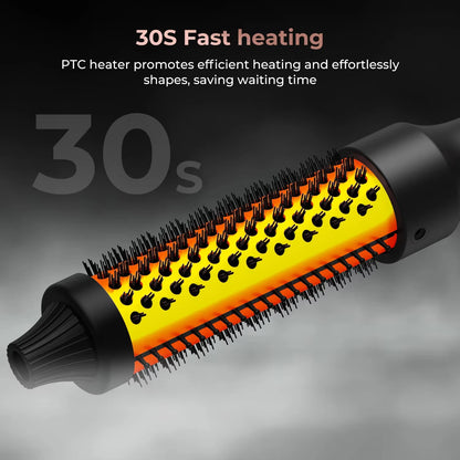 32mm Heated Curling Brush – Volumizing & Smooth Hair Styler
