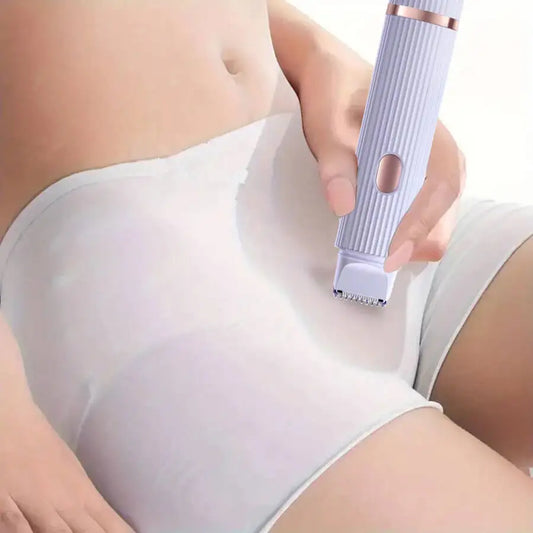 2-in-1 Painless Electric Hair Remover for Women – Face, Underarms & Legs (Wet & Dry)