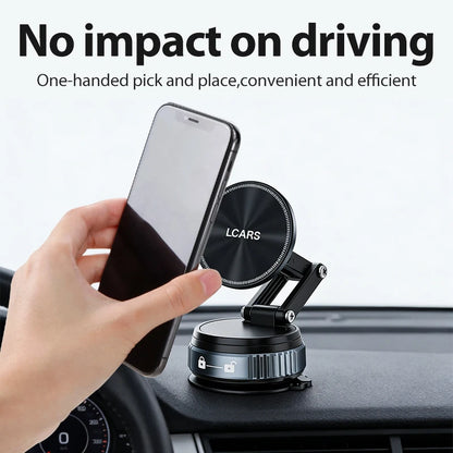 Magnetic Car Phone Holder with Strong Suction – Universal Dashboard Mount