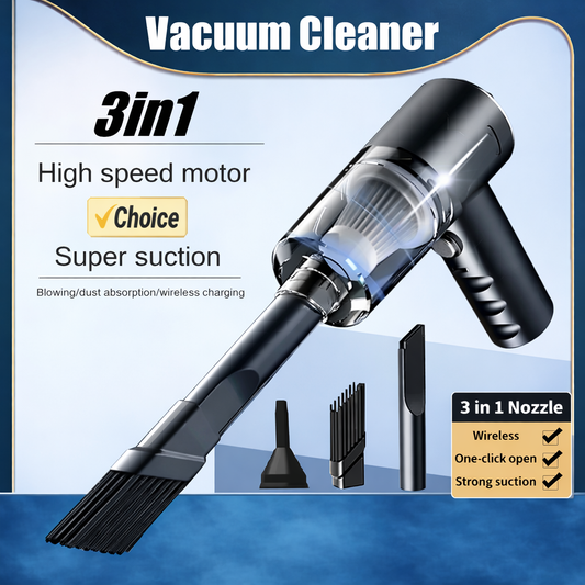 Portable Handheld Vacuum Cleaner – Powerful for Home & Car
